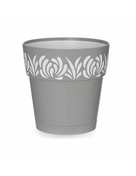 Maceta Autorriego Stefanplast Gaia Gris 15 x 15 x 15 cm Blanco Plástico (12 Unidades) | Tienda24 Tienda24.eu