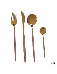 Besteck-Set Quid grün 5 Stücke Metall | Tienda24 Tienda24.eu