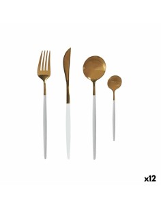 Set de Cubiertos Pradel essentiel Ecorce 20 Piezas Acero Metal | Tienda24 Tienda24.eu