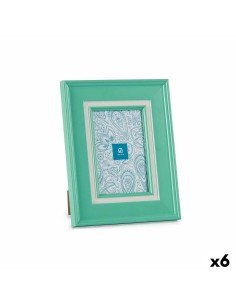 Moldura de Fotos Romimex Verde Fúcsia Resina 2 x 18 x 13 cm | Tienda24 Tienda24.eu