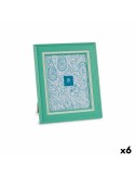 Cornice Portafoto Cristallo Verde Plastica (6 Unità) (2 x 33 x 28 cm) da Gift Decor, Cornici da parete e da tavolo - Ref: S36...