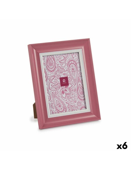 Fotorahmen Kristall Rosa Kunststoff (6 Stück) (2 x 24 x 19 cm) | Tienda24 Tienda24.eu