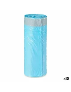 Sacchetti per la Spazzatura Azzurro Polietilene 15 Unità (30 L) da BigBuy Home, Sacchi grandi spazzatura - Ref: S3618653, Pre...