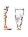 Champagne glass Exotic Crystal Salmon 6 Units (170 ml) | Tienda24 Tienda24.eu