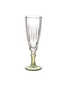 Champagne glass Exotic Crystal Green 6 Units (170 ml) by Vivalto, Champagne flute - Ref: S3618756, Price: €20.75, Discount: %