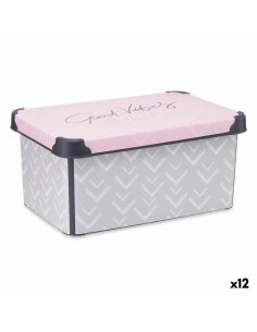 Caja Multiusos Quttin Transparente 20 x 32,5 x 10 cm (12 Unidades) | Tienda24 Tienda24.eu