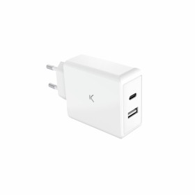 Carregador de Parede KSIX Branco 45 W de KSIX, Carregadores - Ref: S1906314, Preço: 16,48 €, Desconto: %