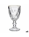 verre de vin Doré Transparent verre 6 Unités (330 ml) | Tienda24 Tienda24.eu