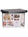 Aufbewahrungsbox Vintage Mit Griffen Kunststoff Vintage 22 L (30 x 23,5 x 40 cm) (12 Stück) | Tienda24 Tienda24.eu