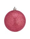 Conjunto de bolas de Natal Cor de Rosa Plástico Ø 8 cm (24 Unidades) | Tienda24 Tienda24.eu