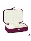 Caja-Joyero Terciopelo Burdeos (16,2 x 6 x 11,5 cm) (12 Unidades) | Tienda24 Tienda24.eu