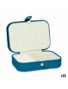 Box-Schmuckkästchen Blau Samt (16,2 x 6 x 11,5 cm) (12 Stück) | Tienda24 Tienda24.eu