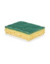 Set of scourers Abrasive fibre Yellow Green Cellulose 9 x 5,5 x 2,5 cm (14 Units) | Tienda24 Tienda24.eu