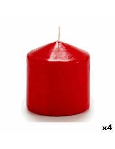 Candela Rosso (7 x 8 x 7 cm) (4 Unità) da Acorde, Candele - Ref: S3622382, Precio: €4.63, Descuento: %