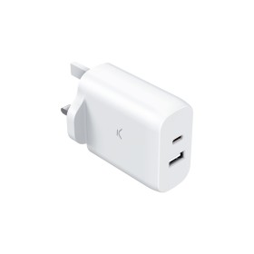 Carregador de Parede KSIX GaN Branco 45 W de KSIX, Carregadores - Ref: S1906514, Preço: 22,05 €, Desconto: %