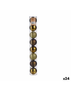 Boule de Noël 20 Unités Ø 6 cm Doré Plastique | Tienda24 Tienda24.eu