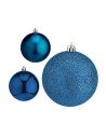 Set of Christmas balls Blue Plastic 7 x 8 x 7 cm (12 Units) | Tienda24 Tienda24.eu