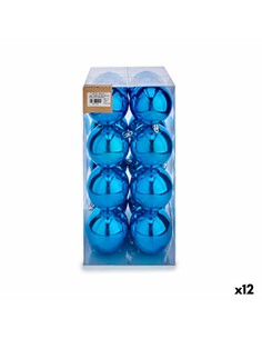 Lot de boules de Noël Rose Plastique 12 x 13 x 12 cm (6 Unités) | Tienda24 Tienda24.eu