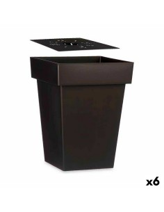 Vaso Elho Preto 59 x 30 x 29 cm Retangular Moderno | Tienda24 Tienda24.eu