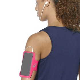 Bracelete Desportiva com Saída para Auriculares Asics MP3 Arm Tube Cor de Rosa de Asics, Suportes - Ref: S2003073, Preço: 16,...