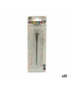 Crayon MP Noir Encre effaçable 0,7 mm (12 Unités) | Tienda24 Tienda24.eu