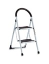 Folding ladder White Black Grey Metal 38 x 50 x 84 cm (6 Units) | Tienda24 Tienda24.eu