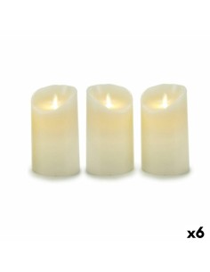 Set di Candele Oscillazione LED Crema 8 x 13 x 8 cm (6 Unità) da Gift Decor, Candele a LED - Ref: S3623462, Precio: 76,85 €, ...