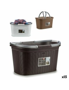 Cesta Multiusos Tropical Castanho Cartão 60 L 35 x 57 x 35 cm (12 Unidades) | Tienda24 Tienda24.eu