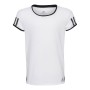 Child's Short Sleeve T-Shirt Adidas CLUB TEE DU2464 White Polyester by Adidas, Girls - Ref: S2016855, Price: 21,25 €, Discoun...