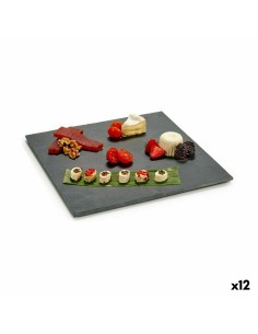 Vassoio per aperitivi Nero Lavagna 30 x 0,5 x 30 cm (12 Unità) da Kinvara, Piatti e teglie - Ref: S3623517, Precio: 35,38 €, ...