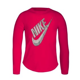 Children’s Long Sleeve T-shirt Nike C489S-A4Y Pink by Nike, Girls - Ref: S2017000, Price: 19,44 €, Discount: %