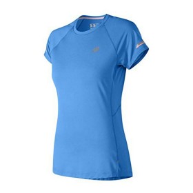 Camiseta de Manga Corta Mujer ICE 2.0 WT81200 New Balance Azul de New Balance, Mujer - Ref: S2017006, Precio: 30,82 €, Descue...