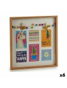 Wall photo frame Tassels Llama Multicolour Wood 40,5 x 3 x 40,5 cm (6 Units) | Tienda24 Tienda24.eu