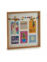 Wall photo frame Tassels Llama Multicolour Wood 40,5 x 3 x 40,5 cm (6 Units) | Tienda24 Tienda24.eu