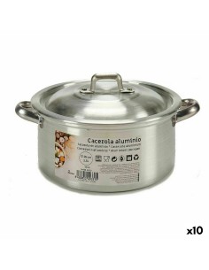 Cacerola Con Tapa Plateado Aluminio 3 L (10 Unidades) | Tienda24 Tienda24.eu