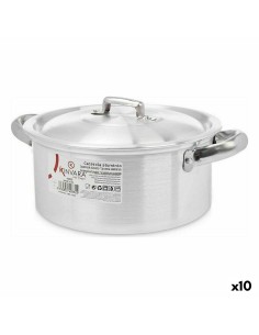 Casserole avec Couvercle Haeger PA-24L.009A Beige Ø 24 cm | Tienda24 Tienda24.eu