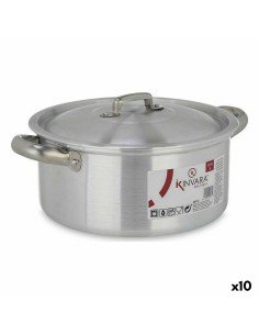 Casserole with glass lid BRA A270328 5,7 L (Ø 28 cm) Black Metal Aluminium Cast aluminium Ø 28 cm Aluminio | Tienda24 Tienda24.eu