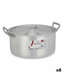 Topf mit Deckel Silberfarben Aluminium 6,5 L 35 x 16 x 28 cm (6 Stück) | Tienda24 Tienda24.eu