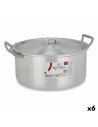 Topf mit Deckel Silberfarben Aluminium 6,5 L 35 x 16 x 28 cm (6 Stück) | Tienda24 Tienda24.eu