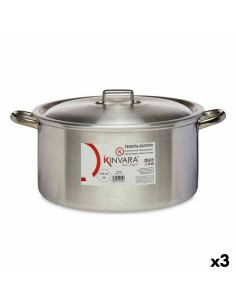 Cacerola Con Tapa Plateado Aluminio 8 L (6 Unidades) | Tienda24 Tienda24.eu