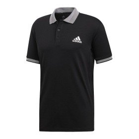 Men’s Short Sleeve Polo Shirt Adidas CLUB SOLID POLO DX1806 Black Polyester Men XS by Adidas, Polos - Ref: S2018042, Price: 3...