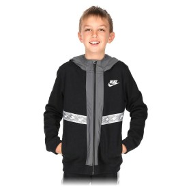 Chaqueta Deportiva para Niños Nike Negro Algodón de Nike, Ropa de abrigo - Ref: S2019102, Precio: 44,60 €, Descuento: %