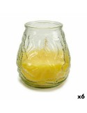 Vela Perfumada Amarillo Transparente Citronela 9 x 9,5 x 9 cm (6 Unidades) | Tienda24 Tienda24.eu