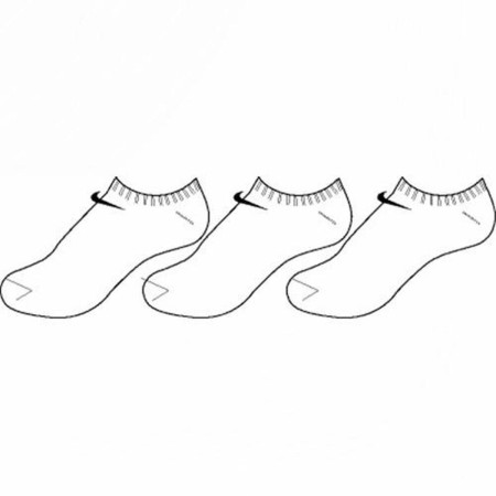 Calcetines Tobilleros Deportivos Nike SX2554 101 Blanco/Negro de Nike, Calcetines cortos - Ref: S2019376, Precio: 11,69 €, De...