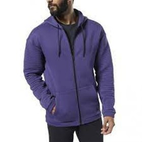 Sweat à capuche et fermeture éclair homme FLEECE OTH HOOD Reebok DY7805 Violet de Reebok, Homme - Réf : S2019423, Prix : 48,0...