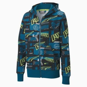 Sudadera con Capucha Niño Puma FULL-ZIP 583197 Azul de Puma, Niño - Ref: S2019720, Precio: 43,03 €, Descuento: %