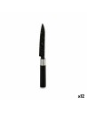 Cuchillo de Cocina Mármol 2,5 x 24 x 2,5 cm Negro Acero Inoxidable Plástico (12 Unidades) | Tienda24 Tienda24.eu