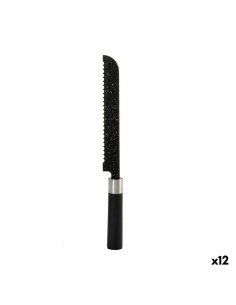 Coltello Seghettato Marmo 3,5 x 2 x 33 cm Acciaio inossidabile polipropilene (12 Unità) da Kinvara, Coltelli da pane - Ref: S...