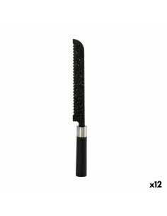 Faca para Pão Quttin Black Preto Prateado 24 Unidades 20 cm | Tienda24 Tienda24.eu