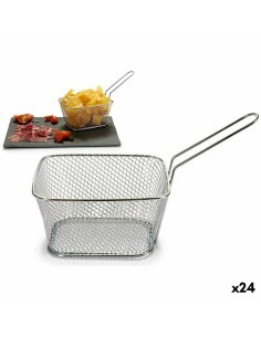 Tablett für Snacks karriert Braun Bambus 25 x 1,5 x 25 cm (12 Stück) | Tienda24 Tienda24.eu